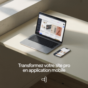 Option Transformez votre site internet en application mobile