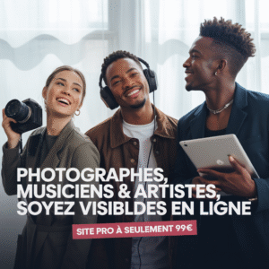 Votre Site Web Cle en Main a 99 € pour musiciens ,photographes ou artistes