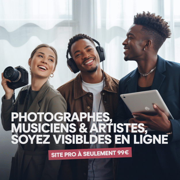 Votre Site Web Cle en Main a 99 € pour musiciens ,photographes ou artistes