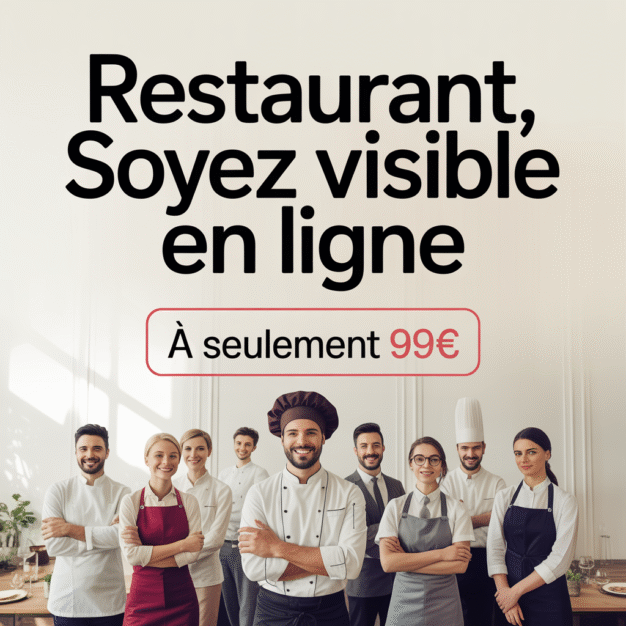 Votre Site Web Cle en Main pour restaurant a 99 €